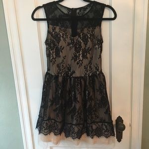 Black lace dress